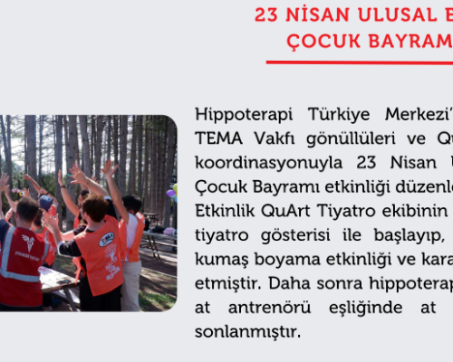 23 Nisan Ulusal Egemenlik Ve Çocuk Bayramı Etkinliği